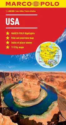 USA Marco Polo térkép - USA Marco Polo Map