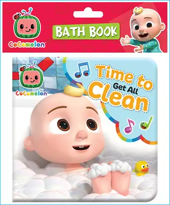 Kókuszdió Fürdőkönyv Ideje tisztára mosni magunkat - Cocomelon Bath Book Time to Get All Clean