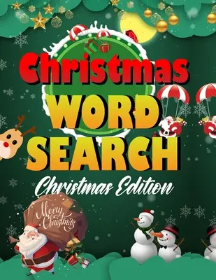 Christmas word search.: Easy Large Print Puzzle Book for Adults, Kids & Everyone for the 25 Days of Christmas.