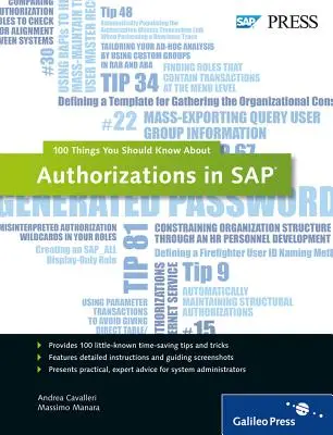 Engedélyek az SAP-ban: 100 dolog, amit tudnod kell a... - Authorizations in SAP: 100 Things You Should Know About...