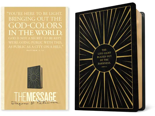 The Message Anniversary Edition (Bőrszerkezetes kiadás, Életfényes fekete) - The Message Anniversary Edition (Leather-Look, Life-Light Black)