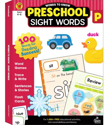 Words to Know Sight Words, Grade Preschool (Óvodai osztály) - Words to Know Sight Words, Grade Preschool