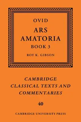 Ovidius: Ars Amatoria, III. könyv - Ovid: Ars Amatoria, Book III