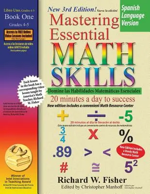 Az alapvető matematikai készségek elsajátítása 1. könyv, spanyol nyelvű változat - Mastering Essential Math Skills Book 1, Spanish Language Version