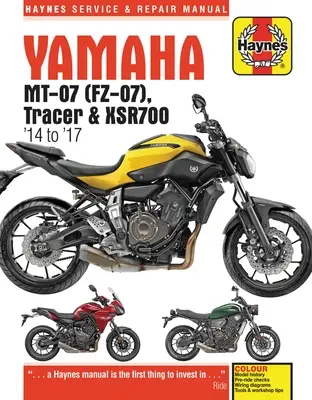 Yamaha MT-07 (Fz-07), Tracer & XSR700 Szerviz és Javítási Kézikönyv - (2014 - 2017) - Yamaha MT-07 (Fz-07), Tracer & XSR700 Service and Repair Manual - (2014 - 2017)