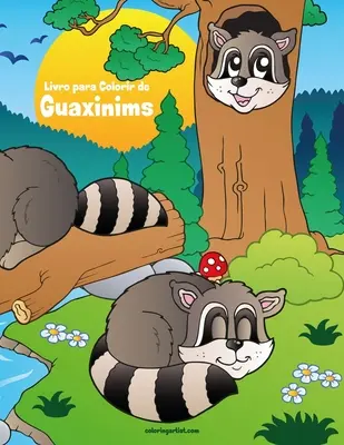 Livro para Colorir de Guaxinims