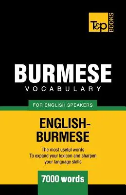 Burmai szókincs angolul beszélőknek - 7000 szó - Burmese vocabulary for English speakers - 7000 words