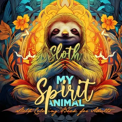 Sloth my Spirit Animals Sloth Coloring Book for Adults: funny Sloth Coloring Book for Adults Sloths Grayscale Coloring Book - Sloth Coloring Book Zent