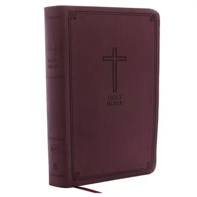 KJV, Referenciabiblia, Személyes méretű óriásnyomtatás, műbőr, bordó, indexelt, piros betűs kiadás, piros betűs kiadás - KJV, Reference Bible, Personal Size Giant Print, Imitation Leather, Burgundy, Indexed, Red Letter Edition