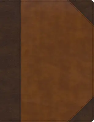 CSB Notetaking Bible, Large Print Edition, Brown/Tan Leathertouch Over Board