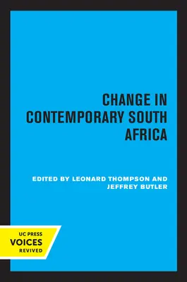 Változás a kortárs Dél-Afrikában: kötet - Change in Contemporary South Africa: Volume 17