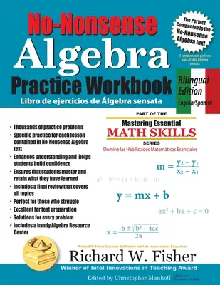 No-Nonsense Algebra Practice Workbook, kétnyelvű kiadás: English-Spanish - No-Nonsense Algebra Practice Workbook, Bilingual Edition: English-Spanish