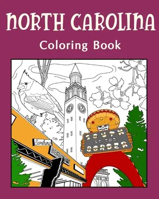 Észak-Karolina színező könyv - North Carolina Coloring Book