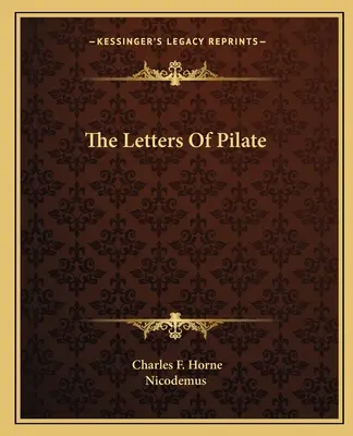 Pilátus levelei - The Letters Of Pilate