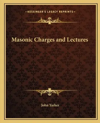 Szabadkőműves díjak és előadások - Masonic Charges and Lectures