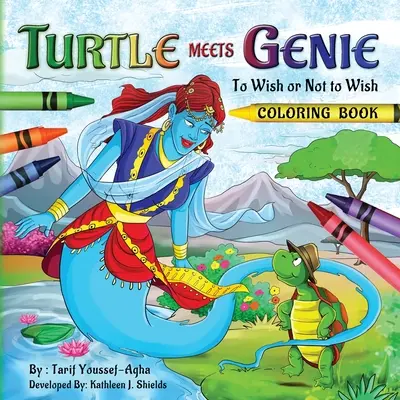 Teknőc találkozik dzsinnel, a színezőkönyv - Turtle Meets Genie, The Coloring Book