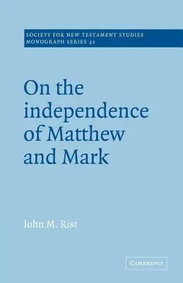 O nezávislosti Matouše a Marka - On the Independence of Matthew and Mark