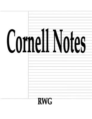 Cornell jegyzetek: 100 oldal 8,5 X 11 - Cornell Notes: 100 Pages 8.5 X 11