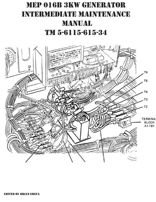 MEP 016B 3KW-os generátor köztes karbantartási kézikönyv TM 5-6115-615-34 - MEP 016B 3KW Generator Intermediate Maintenance Manual TM 5-6115-615-34