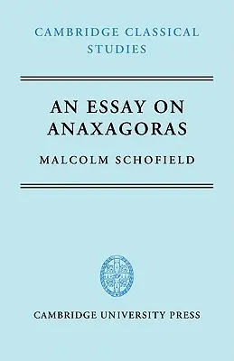 Egy esszé Anaxagoraszról - An Essay on Anaxagoras