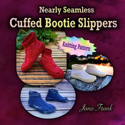 Szinte varrat nélküli mandzsettás Bootie papucs felnőtteknek - Nearly Seamless Cuffed Bootie Slippers for Adults
