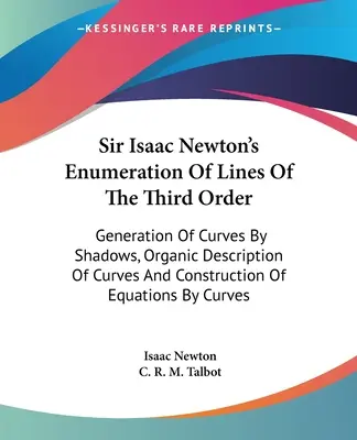 Sir Isaac Newton: A harmadrendű vonalak felsorolása: A görbék létrehozása árnyékok által, a görbék szerves leírása és az egyenletek szerkesztése - Sir Isaac Newton's Enumeration Of Lines Of The Third Order: Generation Of Curves By Shadows, Organic Description Of Curves And Construction Of Equatio