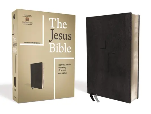 A Jézus Biblia, ESV kiadás, bőrpuha, Fekete - The Jesus Bible, ESV Edition, Leathersoft, Black