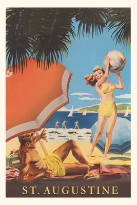 Vintage Journal Szent Ágoston utazás poszter - Vintage Journal St. Augustine Travel Poster