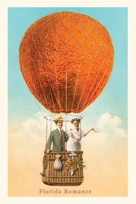 Vintage Journal Florida romantika, pár narancssárga léggömbben - Vintage Journal Florida Romance, Couple in Orange Balloon