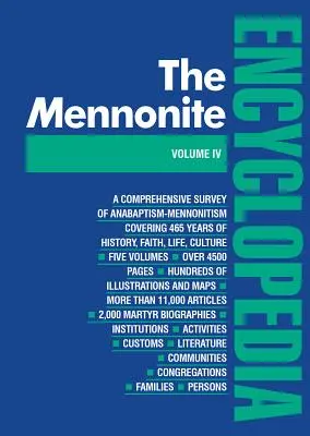 Mennonita enciklopédia/ 4. kötet: 4. kötet - Mennonite Encyclopedia/ Vol 4: Volume 4