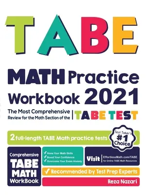 TABE Math Practice Workbook: A TABE teszt matematikai részének legátfogóbb felülvizsgálata - TABE Math Practice Workbook: The Most Comprehensive Review for the Math Section of the TABE Test