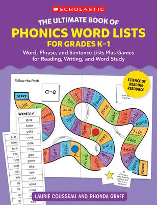 The Ultimate Book of Phonics Word Lists: Grades K-1: Games & Word Lists for Reading, Writing, and Word Study (Játékok és szólisták olvasáshoz, íráshoz és szótanulmányozáshoz) - The Ultimate Book of Phonics Word Lists: Grades K-1: Games & Word Lists for Reading, Writing, and Word Study