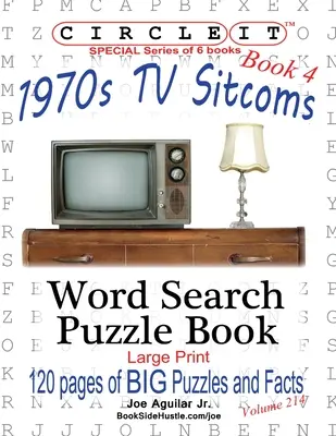 Circle It, 1970-es évek Sitcoms Tények, 4. könyv, Szókereső, Rejtvénykönyv - Circle It, 1970s Sitcoms Facts, Book 4, Word Search, Puzzle Book