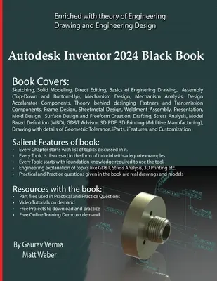 Autodesk Inventor 2024 fekete könyv - Autodesk Inventor 2024 Black Book