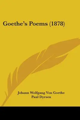 Goethe versei (1878) - Goethe's Poems (1878)