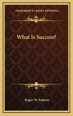 Mi a siker? - What Is Success?