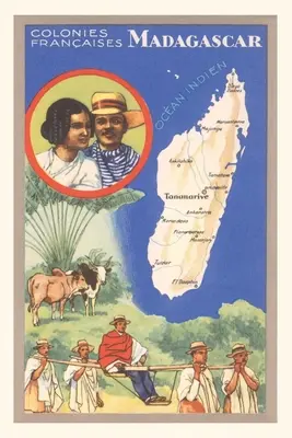 Vintage Journal utazási plakát Madagaszkár - Vintage Journal Travel Poster for Madagascar