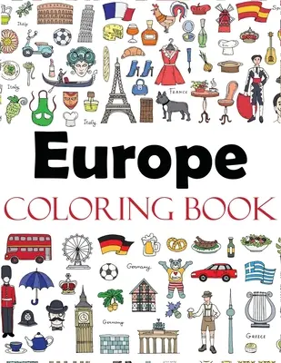 Európa színezőkönyv - Europe Coloring Book