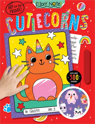 Sticky Notes Cutiecorns színezőkönyv - Sticky Notes Cutiecorns Coloring Book