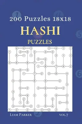 Hashi-rejtvények - 200 rejtvény 18x18 vol.7 - Hashi Puzzles - 200 Puzzles 18x18 vol.7