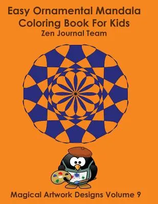 Könnyű díszes mandala színezőkönyv gyerekeknek - Easy Ornamental Mandala Coloring Book For Kids