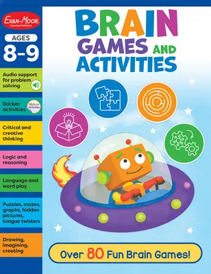 Brain Games and Activities Ages 8 - 9 évesek munkafüzete - Brain Games and Activities Ages 8 - 9 Workbook