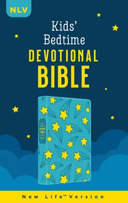 A gyerekek lefekvés előtti áhítat Bibliája: Nlv [Aqua Stars] - The Kids' Bedtime Devotional Bible: Nlv [Aqua Stars]