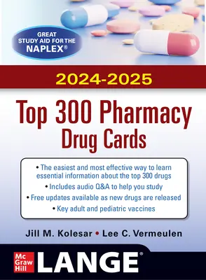 McGraw-Hill 2024/2025 Top 300 gyógyszertári gyógyszerkártya - McGraw Hill's 2024/2025 Top 300 Pharmacy Drug Cards