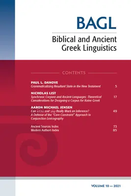 Bibliai és ógörög nyelvészet, 10. kötet - Biblical and Ancient Greek Linguistics, Volume 10