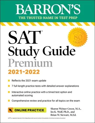 SAT Study Guide Premium, 2023: 8 gyakorlati teszt + átfogó áttekintés + online gyakorlás - SAT Study Guide Premium, 2023: 8 Practice Tests + Comprehensive Review + Online Practice