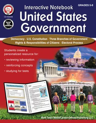 Interaktív jegyzetfüzet: United States Government Resource Book, 5-8. évfolyam - Interactive Notebook: United States Government Resource Book, Grades 5 - 8