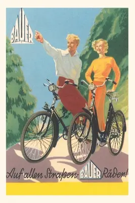 Vintage Journal Kerékpározás német pár - Vintage Journal Bicycling German Couple