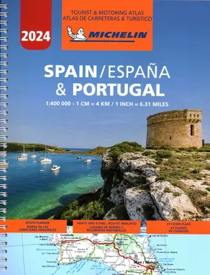 Michelin Spanyolország és Portugália útatlasz 2024 - Michelin Spain & Portugal Road Atlas 2024