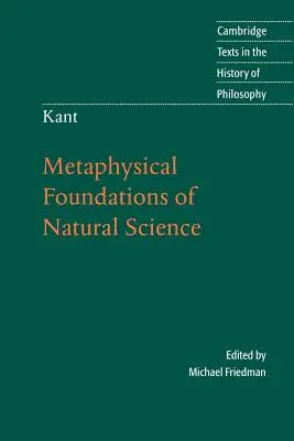 Kant: A természettudomány metafizikai alapjai - Kant: Metaphysical Foundations of Natural Science